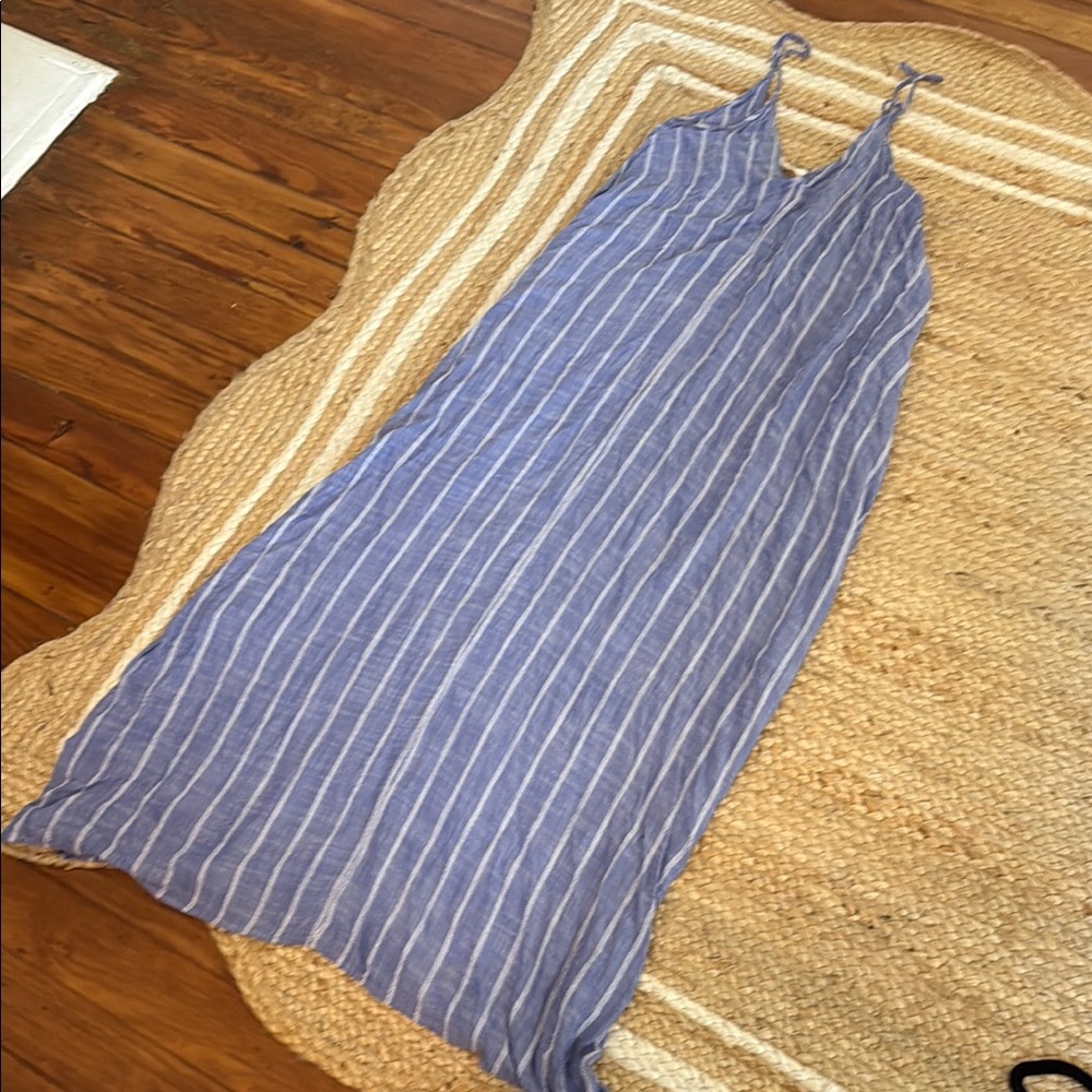 Elan Indigo and Cream Striped coverup